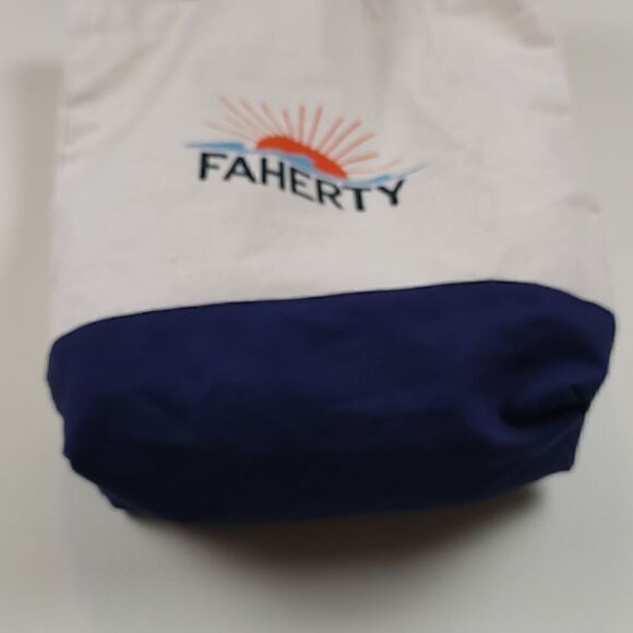 Faherty Canvas Shopping Tote Bag - Picture 6 of 10